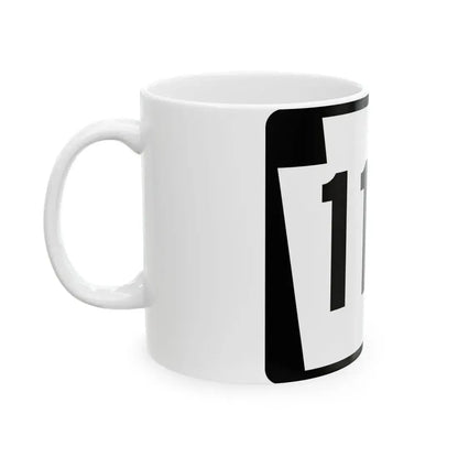 PA-110 (Pennsylvania) (Road Sign) White Coffee Mug - Go Mug Yourself