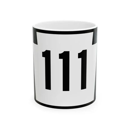 PA-111 (Pennsylvania) (Road Sign) White Coffee Mug 11oz - Go Mug Yourself