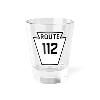 PA-112 1926 (Pennsylvania) (Road Sign) Shot Glass 1.5oz 1.5oz - Go Mug Yourself