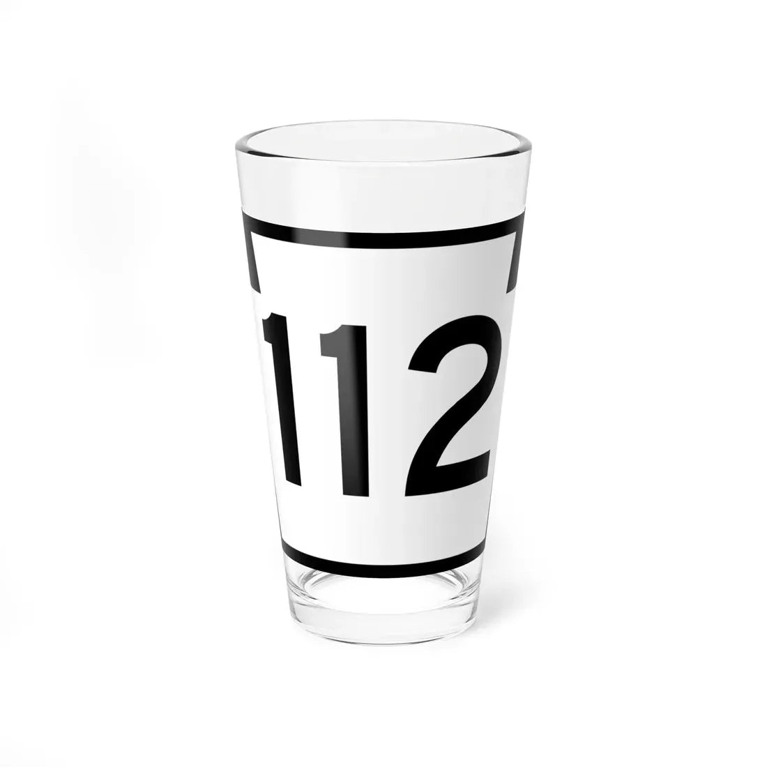 PA-112 (Pennsylvania) (Road Sign) Pint Glass 16oz 16oz - Go Mug Yourself