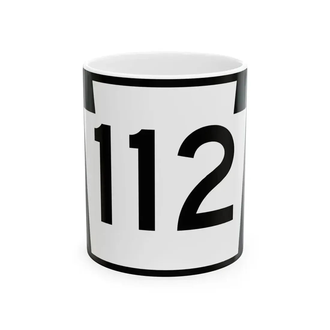 PA-112 (Pennsylvania) (Road Sign) White Coffee Mug 11oz - Go Mug Yourself