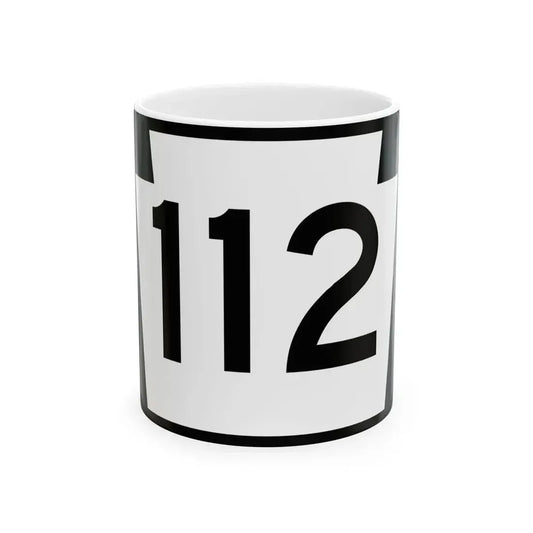 PA-112 (Pennsylvania) (Road Sign) White Coffee Mug 11oz - Go Mug Yourself