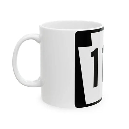 PA-112 (Pennsylvania) (Road Sign) White Coffee Mug - Go Mug Yourself