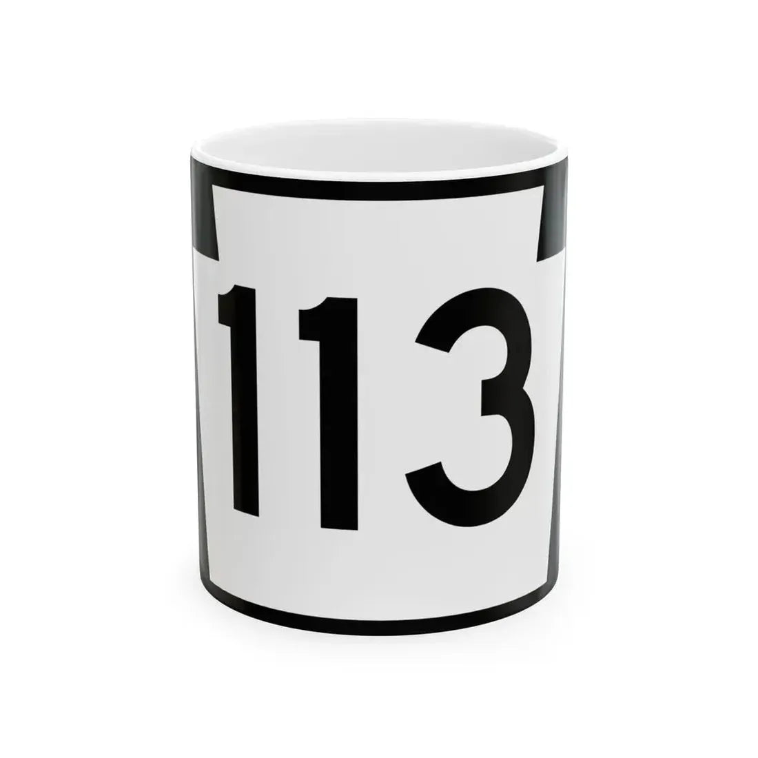 PA-113 (Pennsylvania) (Road Sign) White Coffee Mug 11oz - Go Mug Yourself