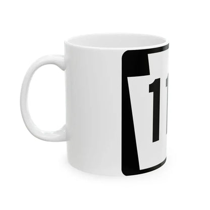 PA-113 (Pennsylvania) (Road Sign) White Coffee Mug - Go Mug Yourself