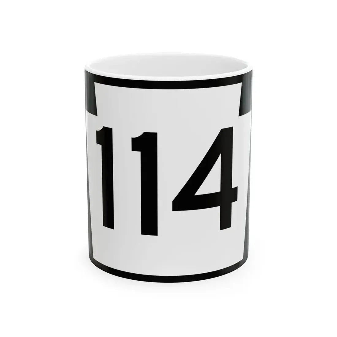PA-114 (Pennsylvania) (Road Sign) White Coffee Mug 11oz - Go Mug Yourself
