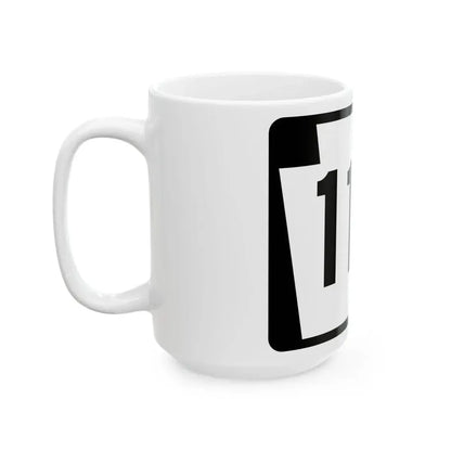 PA-114 (Pennsylvania) (Road Sign) White Coffee Mug - Go Mug Yourself