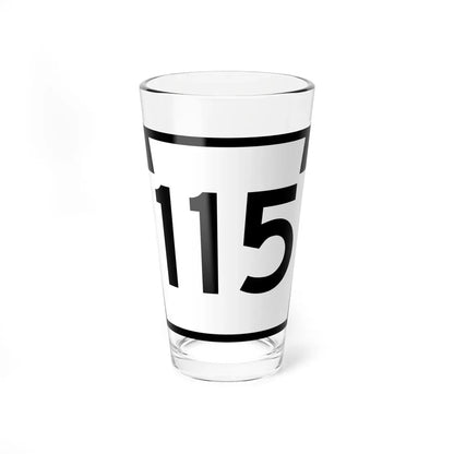 PA-115 (Pennsylvania) (Road Sign) Pint Glass 16oz 16oz - Go Mug Yourself