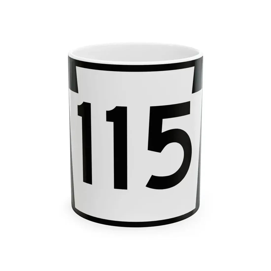 PA-115 (Pennsylvania) (Road Sign) White Coffee Mug 11oz - Go Mug Yourself