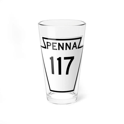 PA-117 1948 (Pennsylvania) (Road Sign) Pint Glass 16oz 16oz - Go Mug Yourself