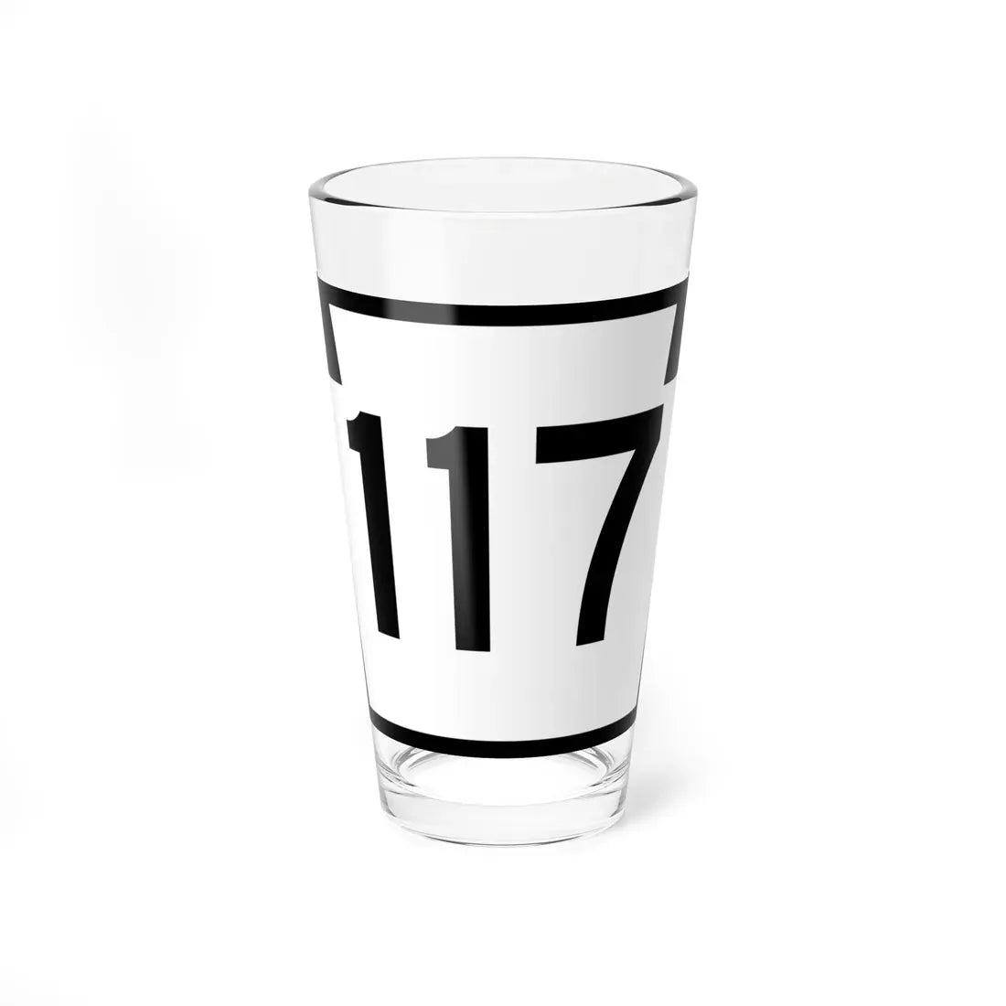 PA-117 (Pennsylvania) (Road Sign) Pint Glass 16oz 16oz - Go Mug Yourself