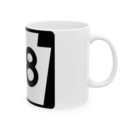 PA-118 (Pennsylvania) (Road Sign) White Coffee Mug - Go Mug Yourself
