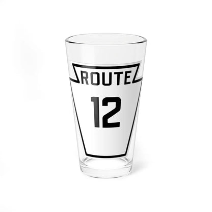 PA-12 1926 (Pennsylvania) (Road Sign) Pint Glass 16oz - Go Mug Yourself