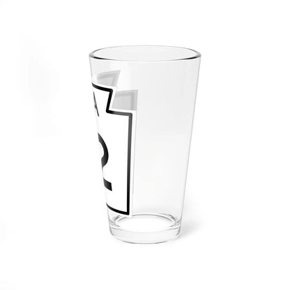 PA-12 1960 (Pennsylvania) (Road Sign) Pint Glass 16oz - Go Mug Yourself