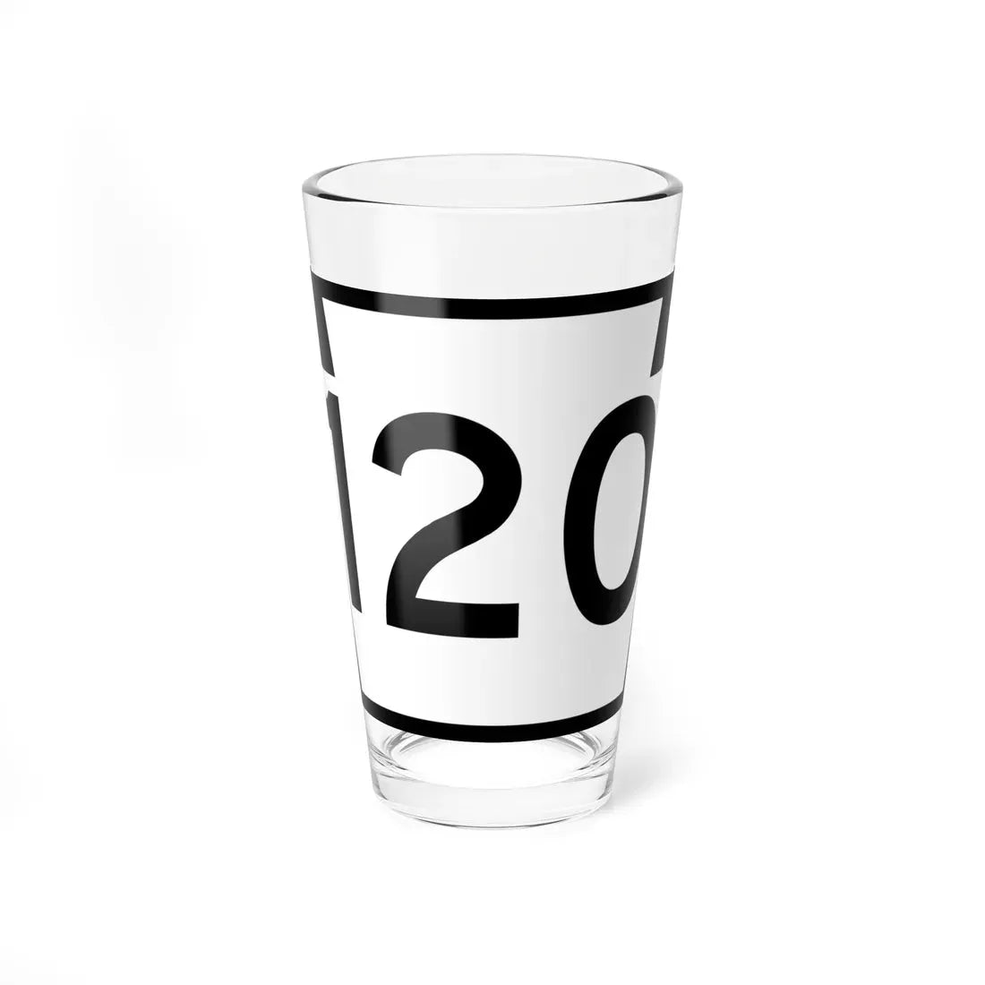 PA-120 (Pennsylvania) (Road Sign) Pint Glass 16oz 16oz - Go Mug Yourself