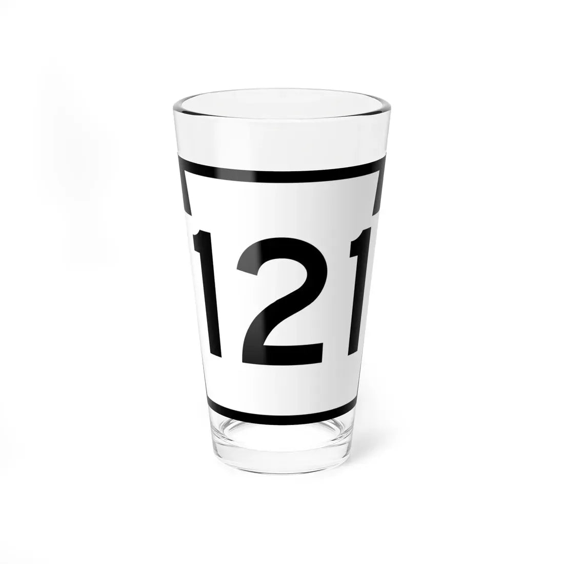 PA-121 (Pennsylvania) (Road Sign) Pint Glass 16oz 16oz - Go Mug Yourself