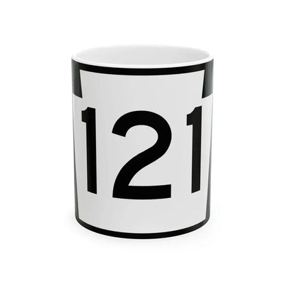 PA-121 (Pennsylvania) (Road Sign) White Coffee Mug 11oz - Go Mug Yourself