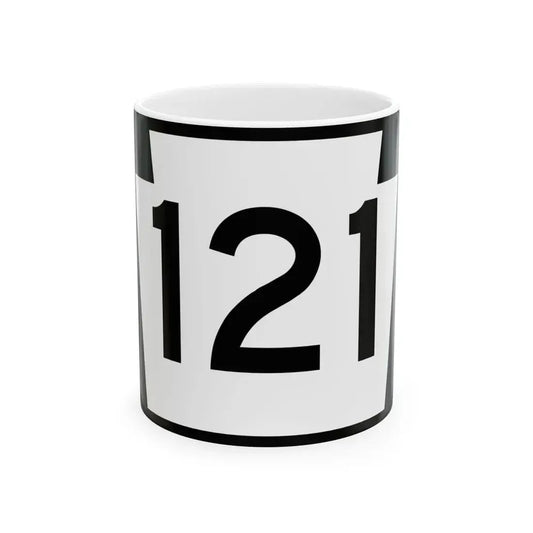 PA-121 (Pennsylvania) (Road Sign) White Coffee Mug 11oz - Go Mug Yourself
