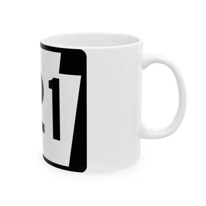 PA-121 (Pennsylvania) (Road Sign) White Coffee Mug - Go Mug Yourself