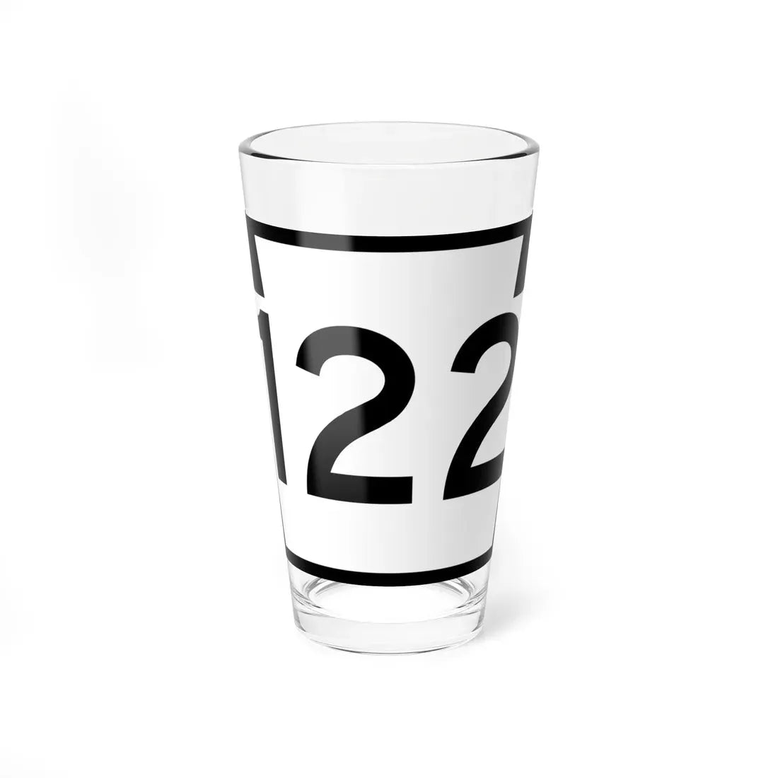 PA-122 (Pennsylvania) (Road Sign) Pint Glass 16oz 16oz - Go Mug Yourself