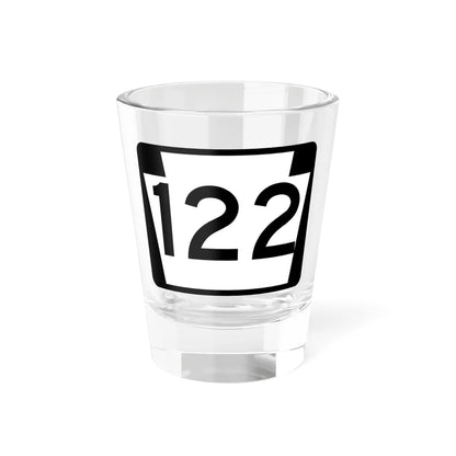 PA-122 (Pennsylvania) (Road Sign) Shot Glass 1.5oz 1.5oz - Go Mug Yourself