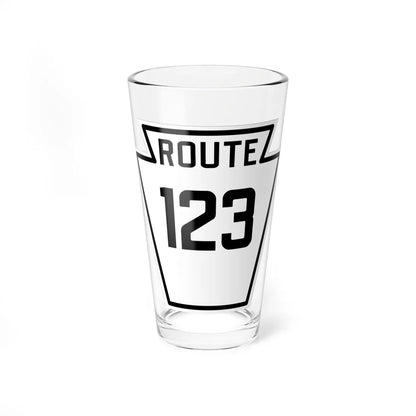 PA-123 1926 (Pennsylvania) (Road Sign) Pint Glass 16oz 16oz - Go Mug Yourself