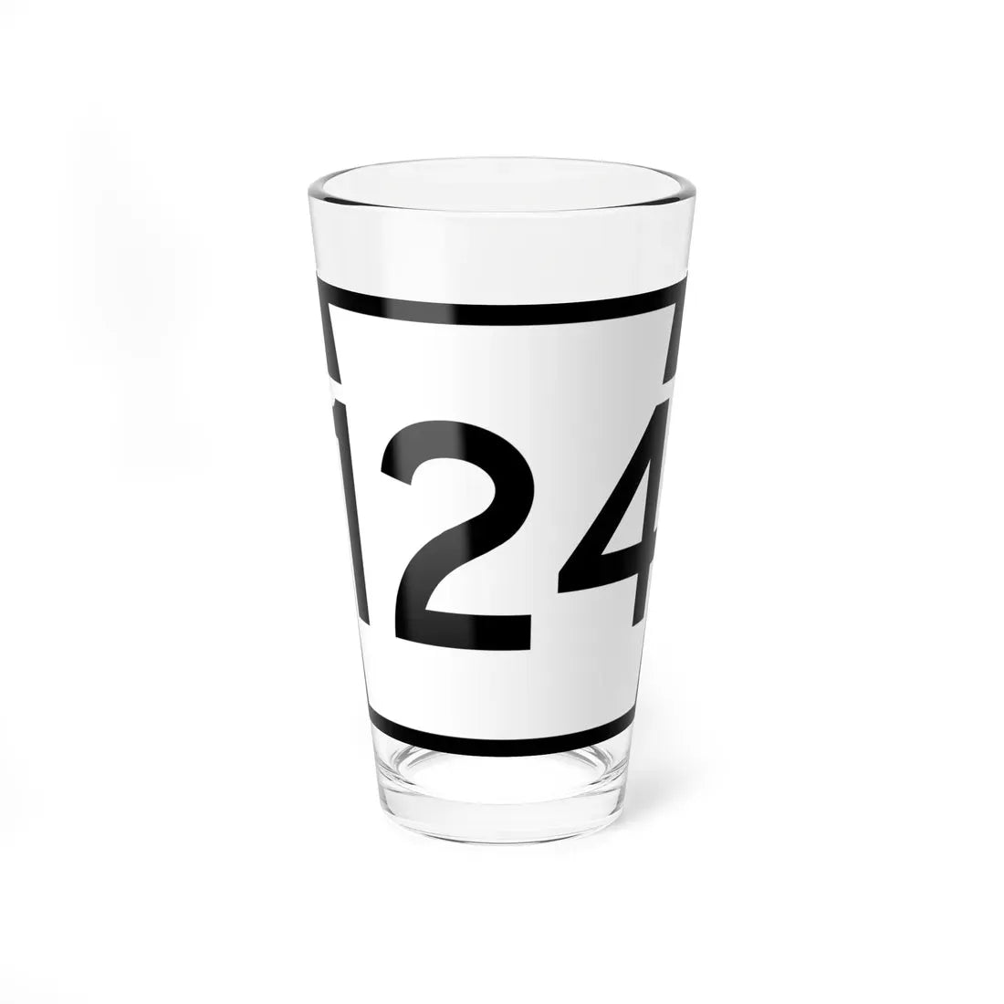 PA-124 (Pennsylvania) (Road Sign) Pint Glass 16oz 16oz - Go Mug Yourself