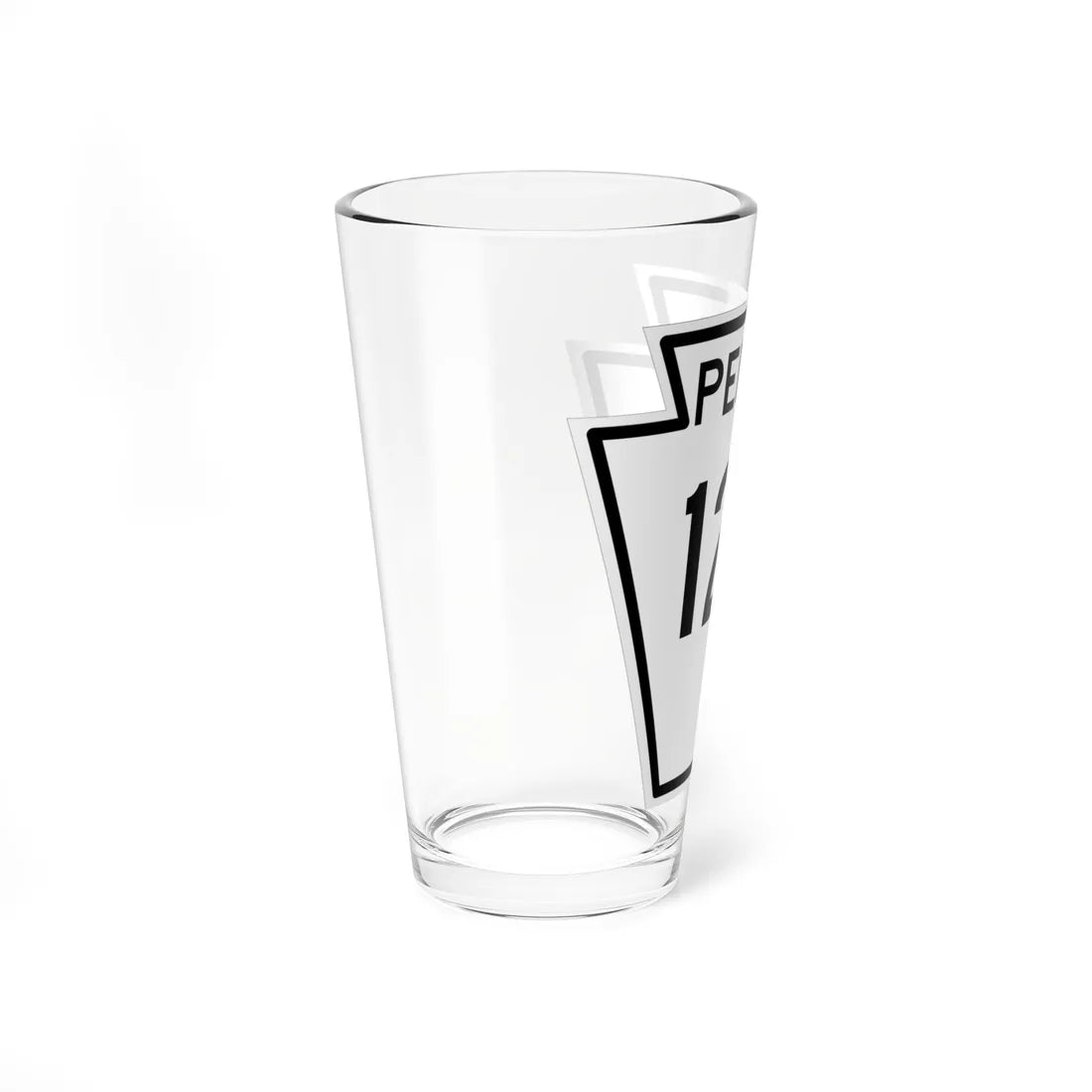 PA-125 1948 (Pennsylvania) (Road Sign) Pint Glass 16oz - Go Mug Yourself