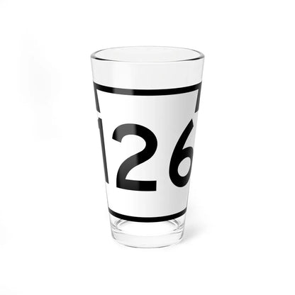 PA-126 (Pennsylvania) (Road Sign) Pint Glass 16oz 16oz - Go Mug Yourself