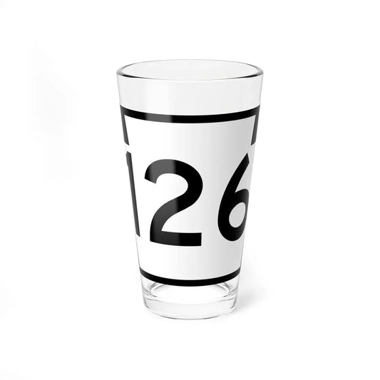 PA-126 (Pennsylvania) (Road Sign) Pint Glass 16oz 16oz - Go Mug Yourself