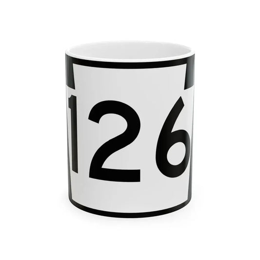 PA-126 (Pennsylvania) (Road Sign) White Coffee Mug 11oz - Go Mug Yourself