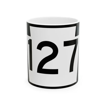 PA-127 (Pennsylvania) (Road Sign) White Coffee Mug 11oz - Go Mug Yourself