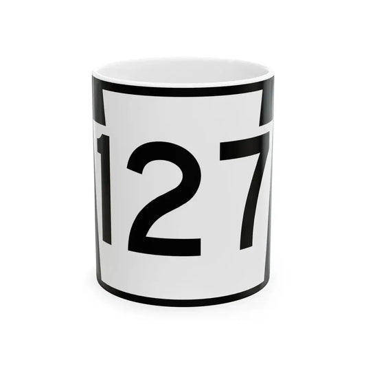 PA-127 (Pennsylvania) (Road Sign) White Coffee Mug 11oz - Go Mug Yourself
