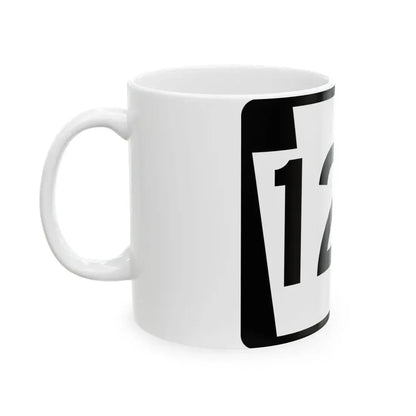PA-127 (Pennsylvania) (Road Sign) White Coffee Mug - Go Mug Yourself