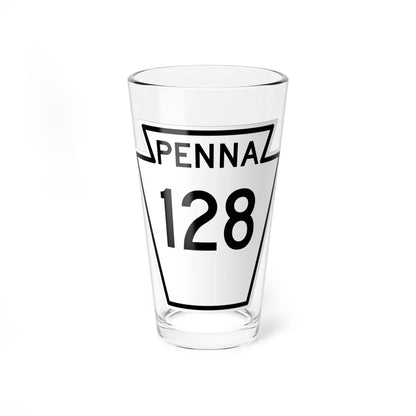 PA-128 1948 (Pennsylvania) (Road Sign) Pint Glass 16oz 16oz - Go Mug Yourself
