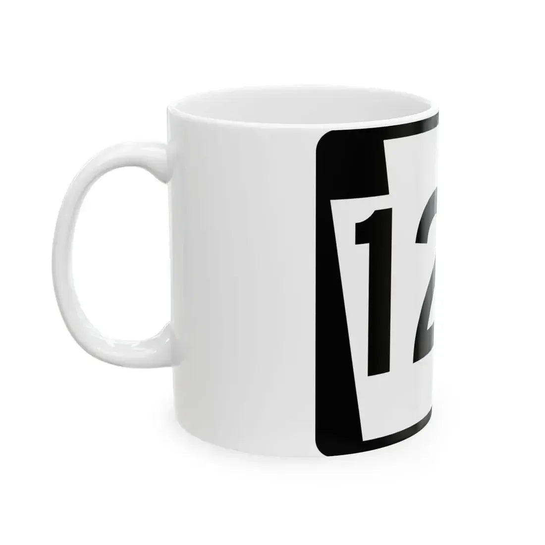 PA-128 (Pennsylvania) (Road Sign) White Coffee Mug - Go Mug Yourself
