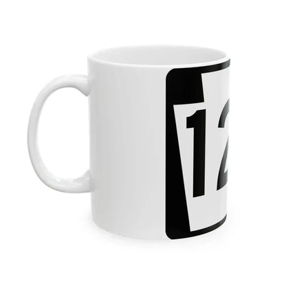 PA-128 (Pennsylvania) (Road Sign) White Coffee Mug - Go Mug Yourself