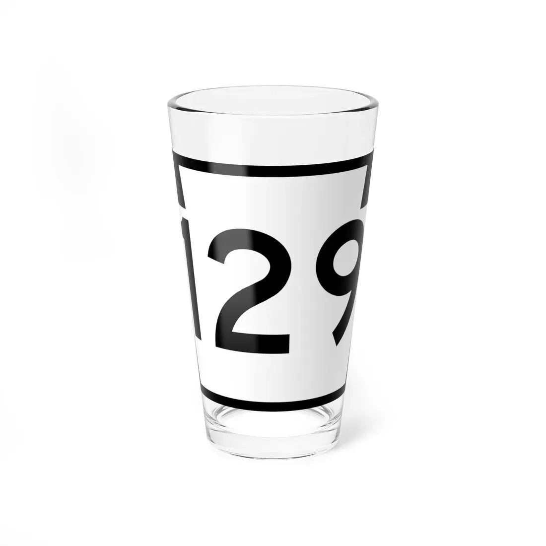 PA-129 (Pennsylvania) (Road Sign) Pint Glass 16oz 16oz - Go Mug Yourself