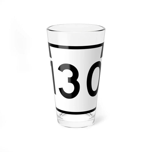 PA-130 (Pennsylvania) (Road Sign) Pint Glass 16oz 16oz - Go Mug Yourself