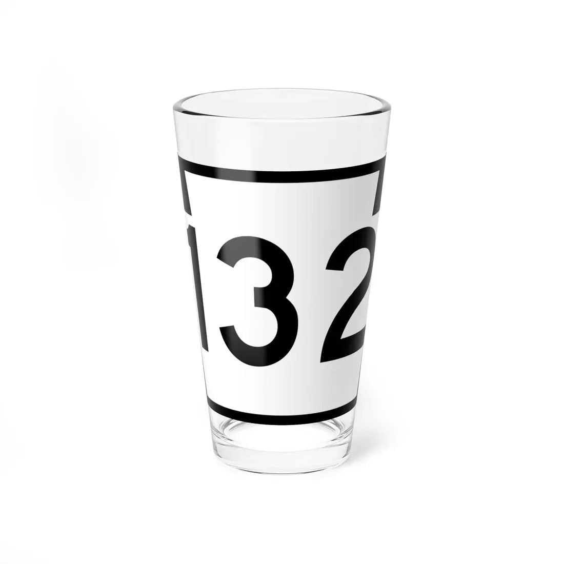 PA-132 (Pennsylvania) (Road Sign) Pint Glass 16oz 16oz - Go Mug Yourself