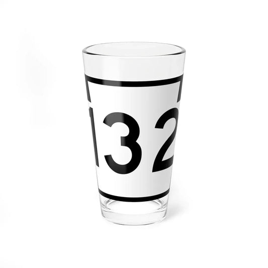PA-132 (Pennsylvania) (Road Sign) Pint Glass 16oz 16oz - Go Mug Yourself