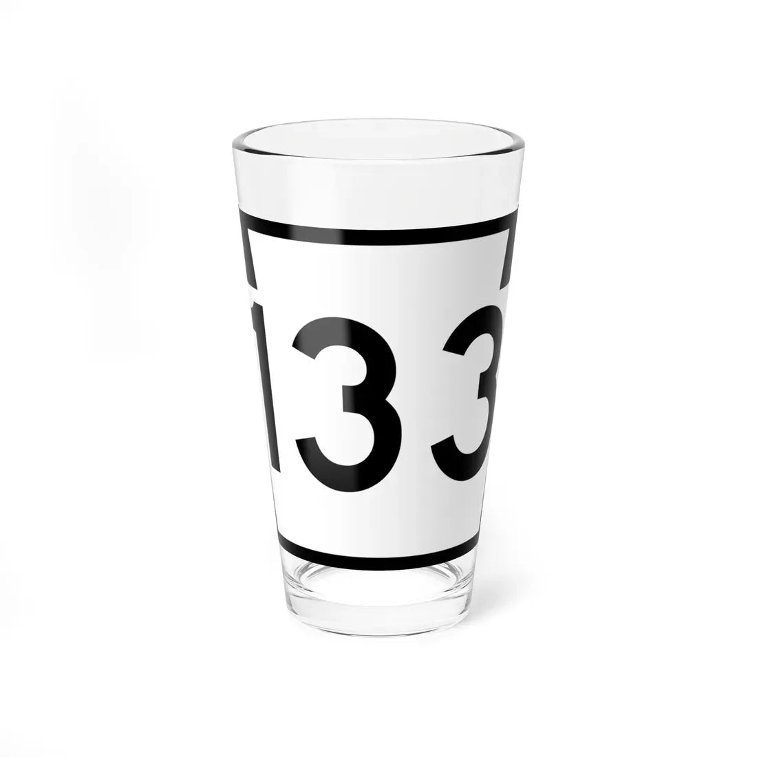 PA-133 (Pennsylvania) (Road Sign) Pint Glass 16oz 16oz - Go Mug Yourself