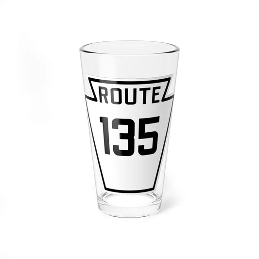 PA-135 1926 (Pennsylvania) (Road Sign) Pint Glass 16oz 16oz - Go Mug Yourself