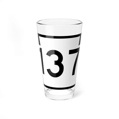 PA-137 (Pennsylvania) (Road Sign) Pint Glass 16oz 16oz - Go Mug Yourself