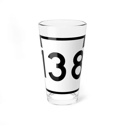 PA-138 (Pennsylvania) (Road Sign) Pint Glass 16oz 16oz - Go Mug Yourself