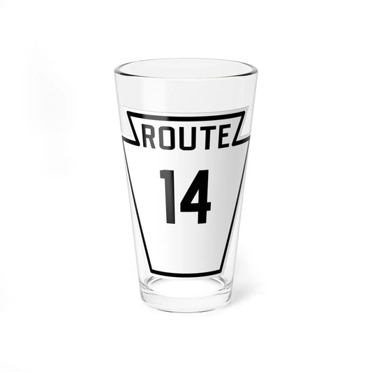 PA-14 1926 (Pennsylvania) (Road Sign) Pint Glass 16oz 16oz - Go Mug Yourself