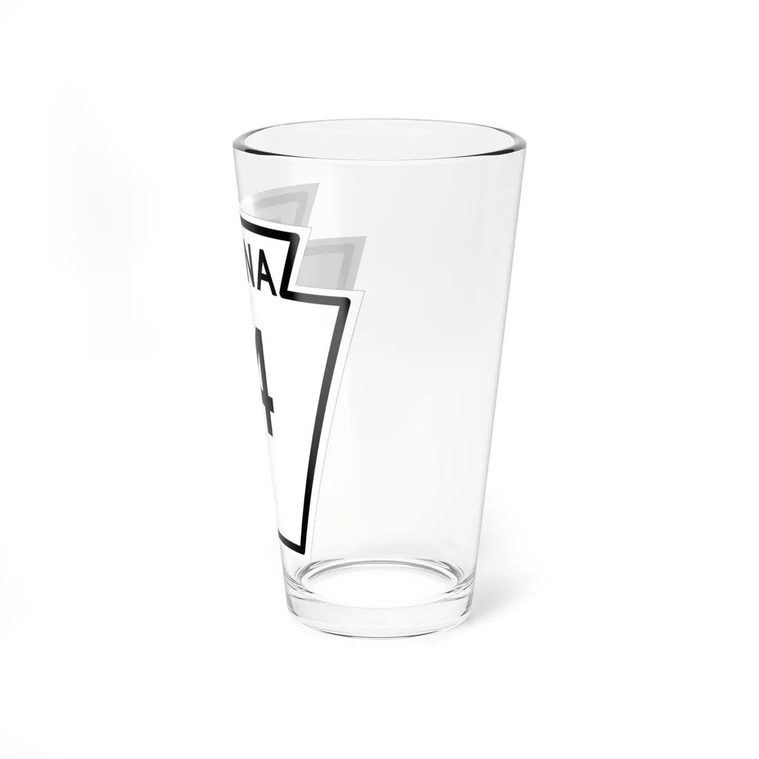 PA-14 1948 (Pennsylvania) (Road Sign) Pint Glass 16oz - Go Mug Yourself