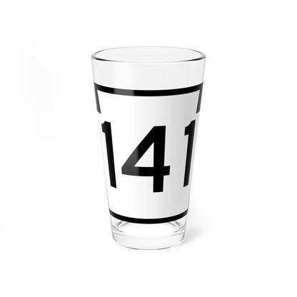 PA-141 (Pennsylvania) (Road Sign) Pint Glass 16oz 16oz - Go Mug Yourself