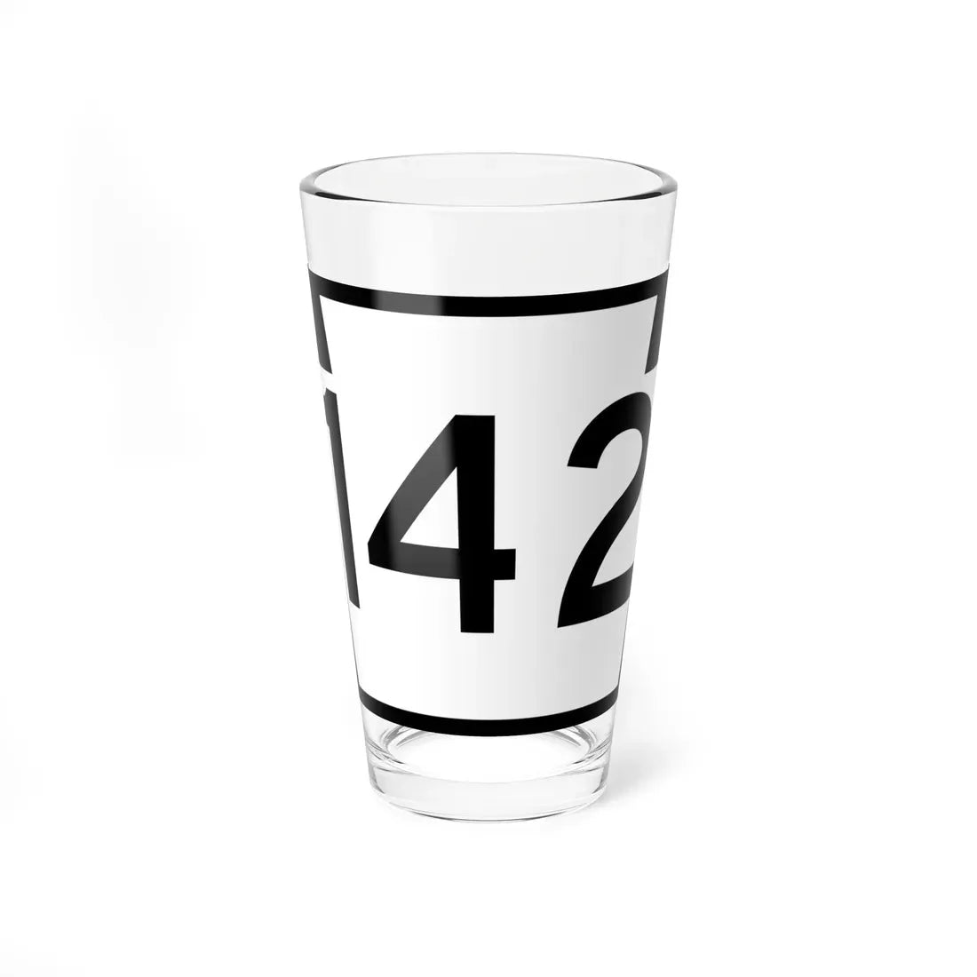 PA-142 (Pennsylvania) (Road Sign) Pint Glass 16oz 16oz - Go Mug Yourself