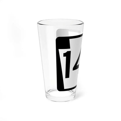 PA-143 (Pennsylvania) (Road Sign) Pint Glass 16oz - Go Mug Yourself